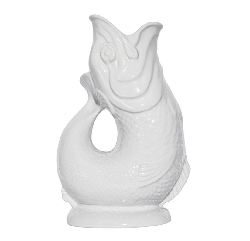 Original Gluggle Jug - White - The Mewstone Candle Co