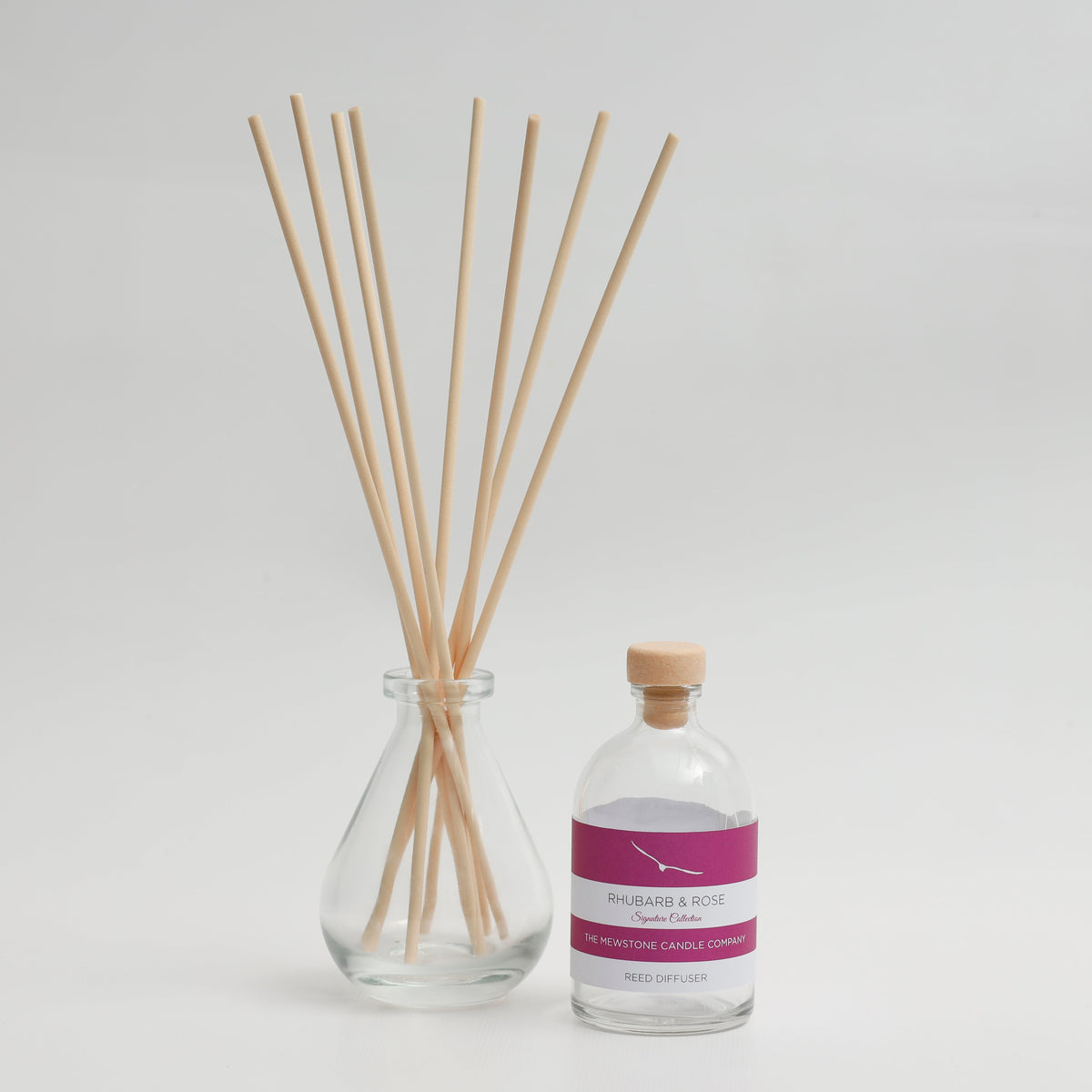 Rhubarb & Rose Reed Diffuser - The Mewstone Candle Co