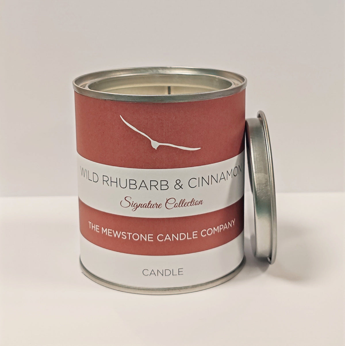 Wild Rhubarb and Cinnamon Signature Candle - The Mewstone Candle Co