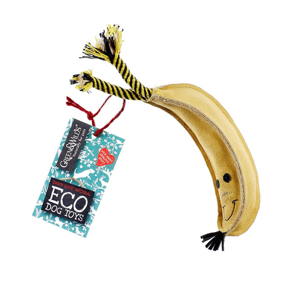 Barry the Banana Eco Dog Toy - The Mewstone Candle Co