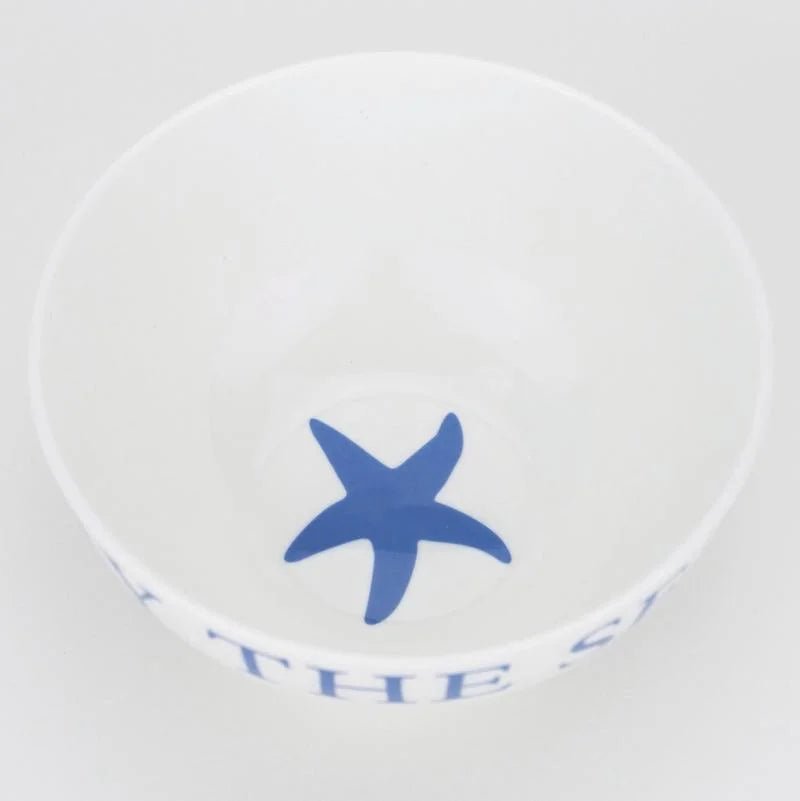 Blue Starfish Nibbles Bowl - The Mewstone Candle Co