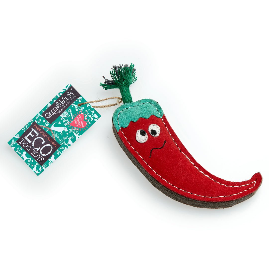 Chad The Red Hot Chilli Pepper Eco Dog Toy - The Mewstone Candle Co