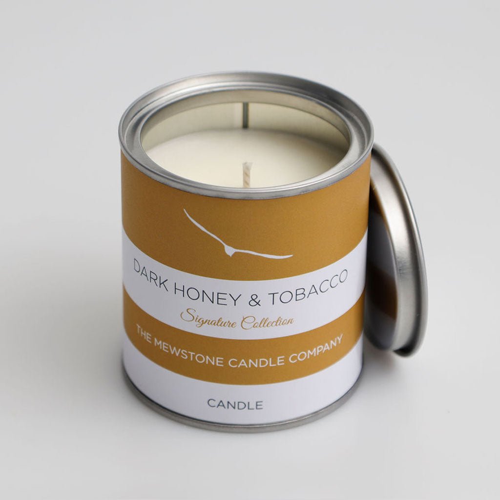 Dark Honey and Tobacco Signature Candle - The Mewstone Candle Co