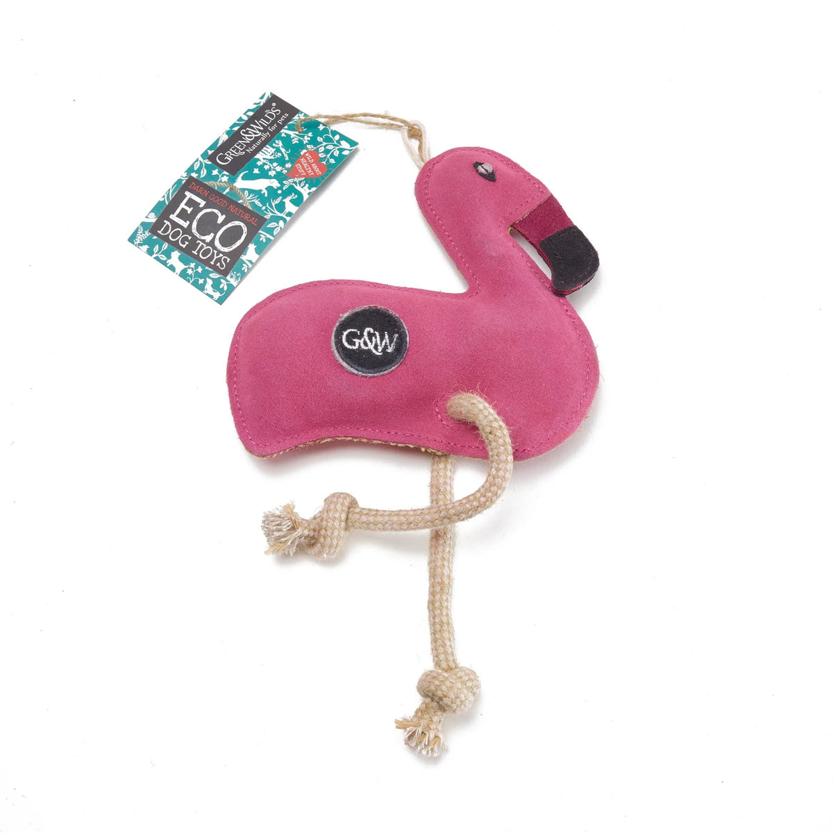 Floyd The Flamingo Eco Dog Toy - The Mewstone Candle Co