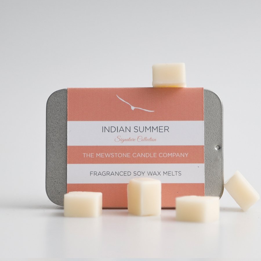 Indian Summer Wax Melt Slider Tin - The Mewstone Candle Co