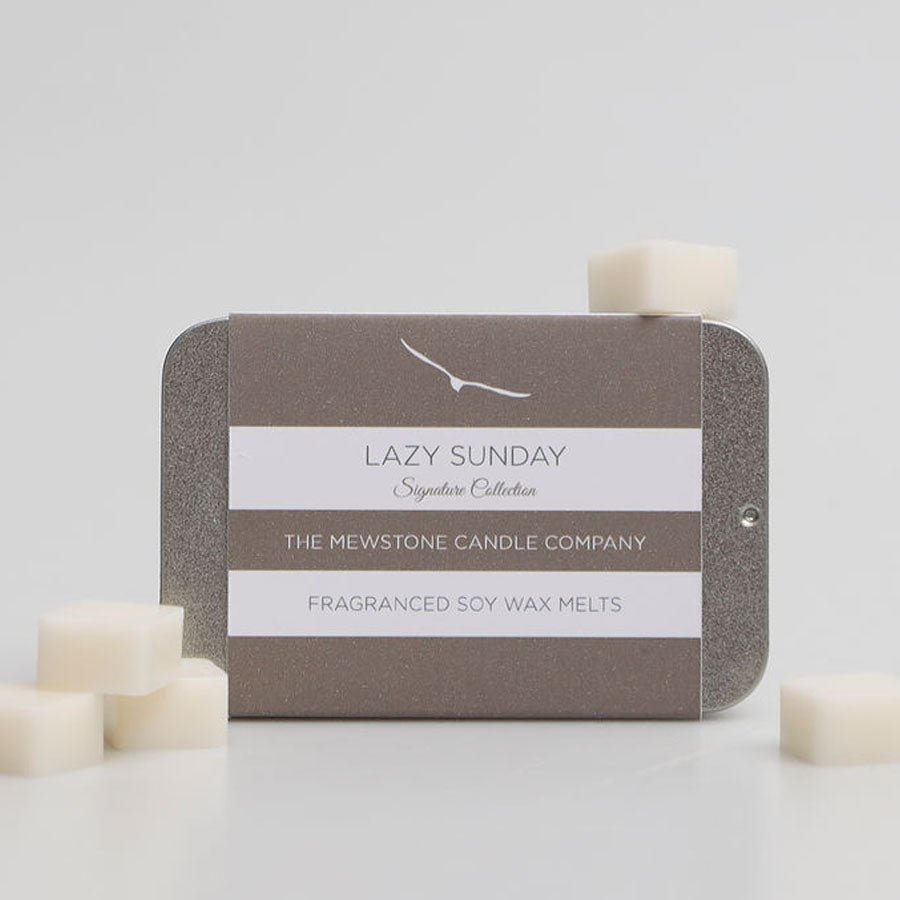 Lazy Sunday Wax Melt Slider Tin - The Mewstone Candle Co