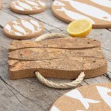 Love Liga Ice Grey Cork 3 Fish Trivet - The Mewstone Candle Co