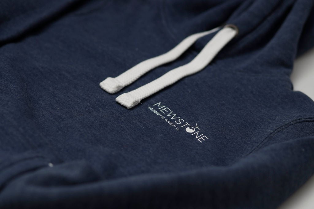 Mewstone Premium Vintage Navy Hoodie - The Mewstone Candle Co