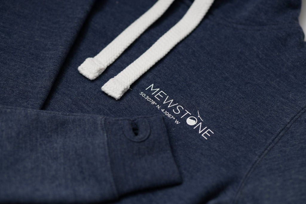 Mewstone Premium Vintage Navy Hoodie - The Mewstone Candle Co