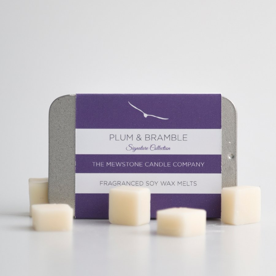 Plum and Bramble Wax Melt Slider Tin - The Mewstone Candle Co