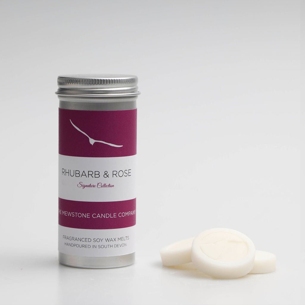 Rhubarb and Rose Wax Melt Tube - The Mewstone Candle Co