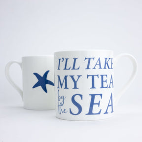Tea by the Sea Bone China Mug - The Mewstone Candle Co