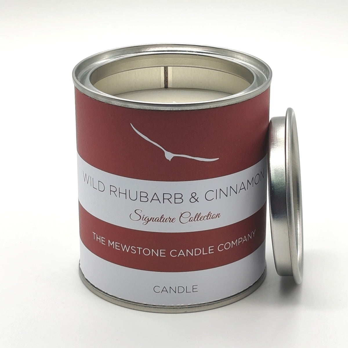 Wild Rhubarb and Cinnamon Signature Candle - The Mewstone Candle Co