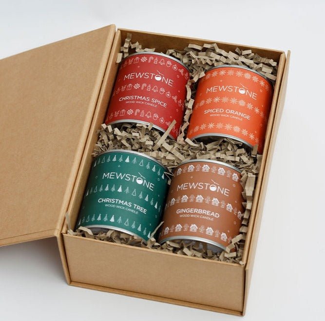 Wood Wick Winter Collection Box - The Mewstone Candle Co
