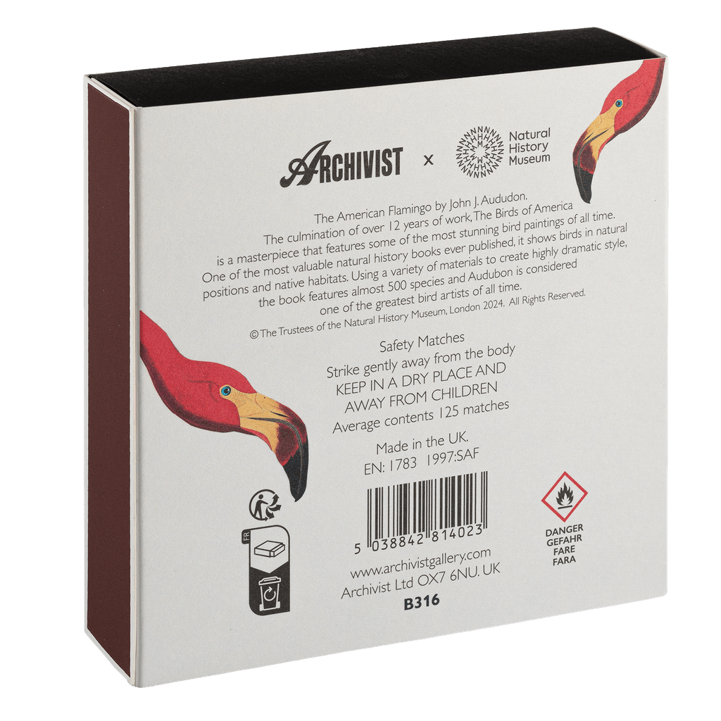 American Flamingo Luxury Archivist Matches - The Mewstone Candle Co
