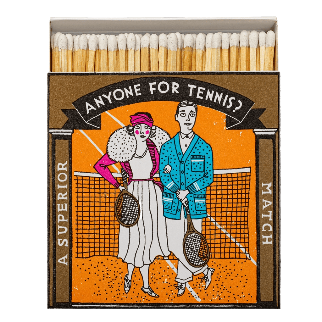 Anyone for Tennis Luxury Archivist Matches - The Mewstone Candle Co