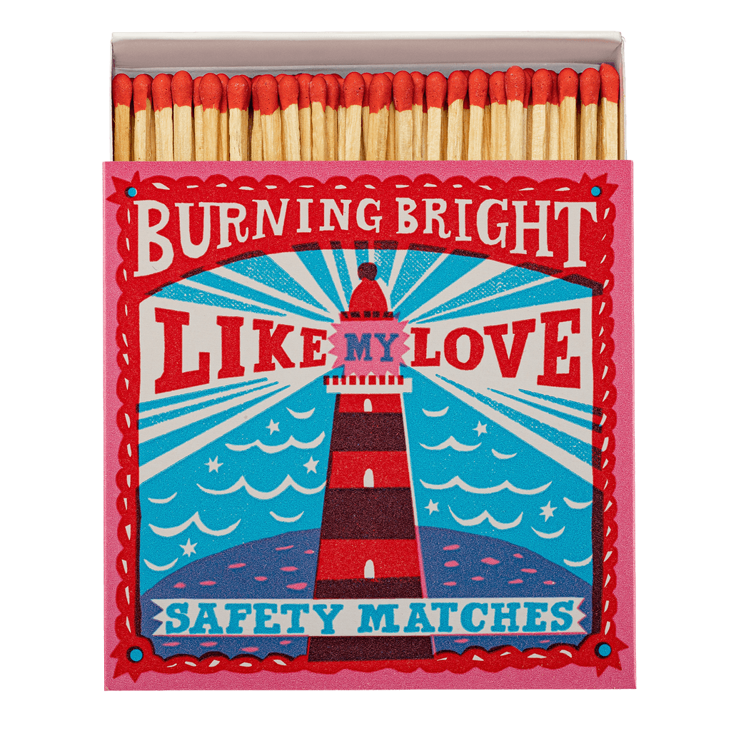 Burning Bright Luxury Archivist Matches - The Mewstone Candle Co