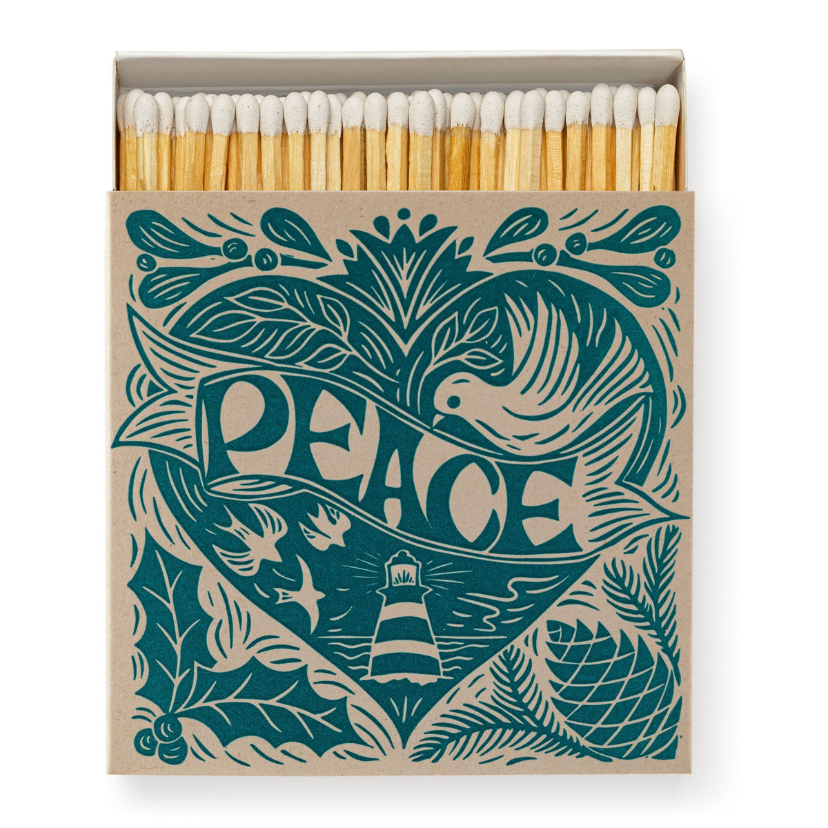 Christmas Peace Luxury Archivist Matches - The Mewstone Candle Co