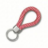 Heavy Duty Rope Key Fob - Candy Cane - The Mewstone Candle Co
