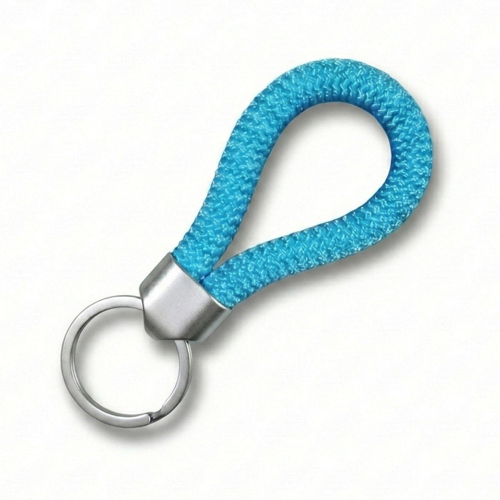 Mini Bell Rope Key Flob Heavy Duty Rope Key Fob in Ocean Blue