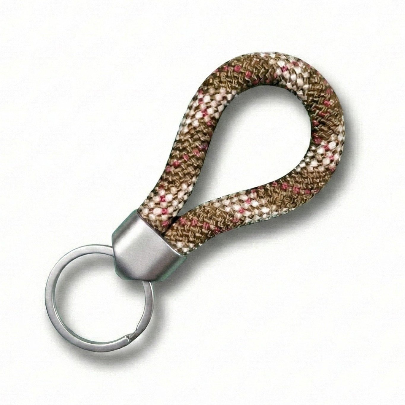Mini Bell Rope Key Flob Heavy Duty Rope Key Fob in Scottish Tweed