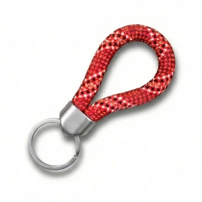 Heavy Duty Rope Key Fob - Tomato - The Mewstone Candle Co