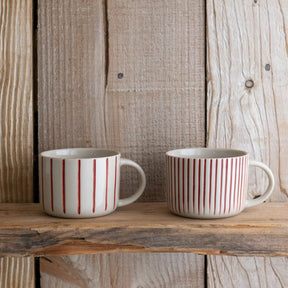 Kindred Yarrow Earth Red Mugs - Medium (Set of 2) - The Mewstone Candle Co