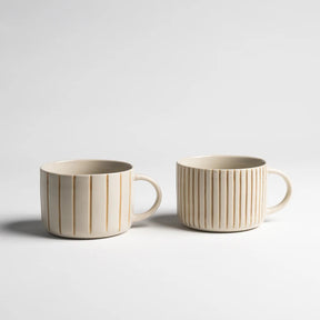 Kindred Yarrow Mustard Yellow Mugs - Large (Set of 2) - The Mewstone Candle Co