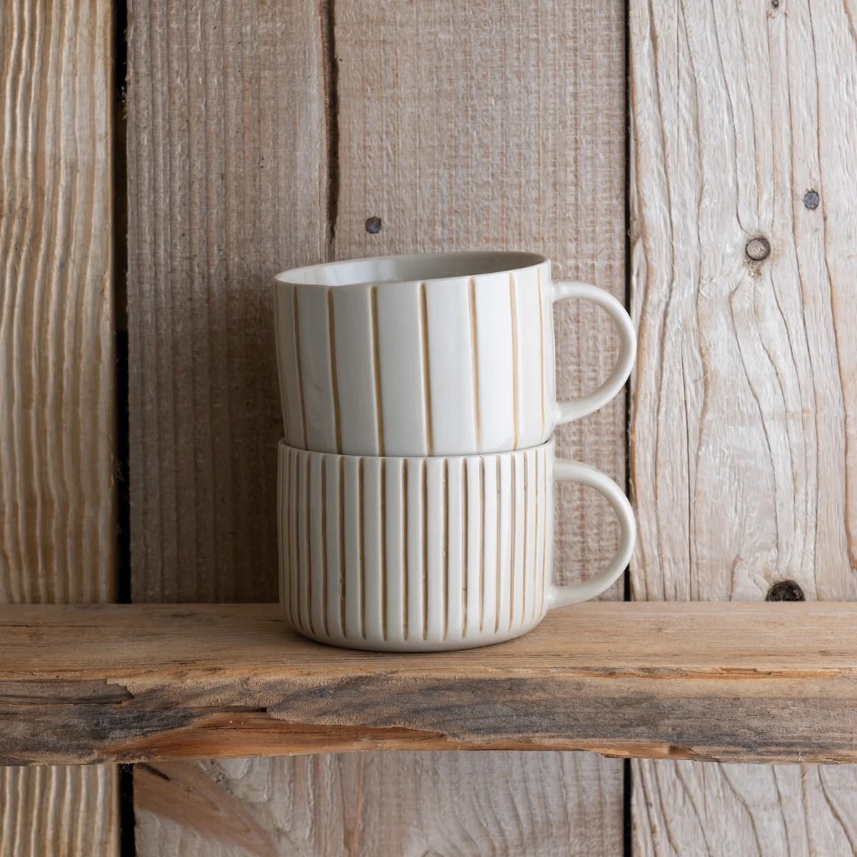 Kindred Yarrow Mustard Yellow Mugs - Large (Set of 2) - The Mewstone Candle Co
