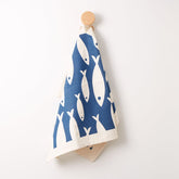 Love Liga Fish Tea Towel - Navy - The Mewstone Candle Co