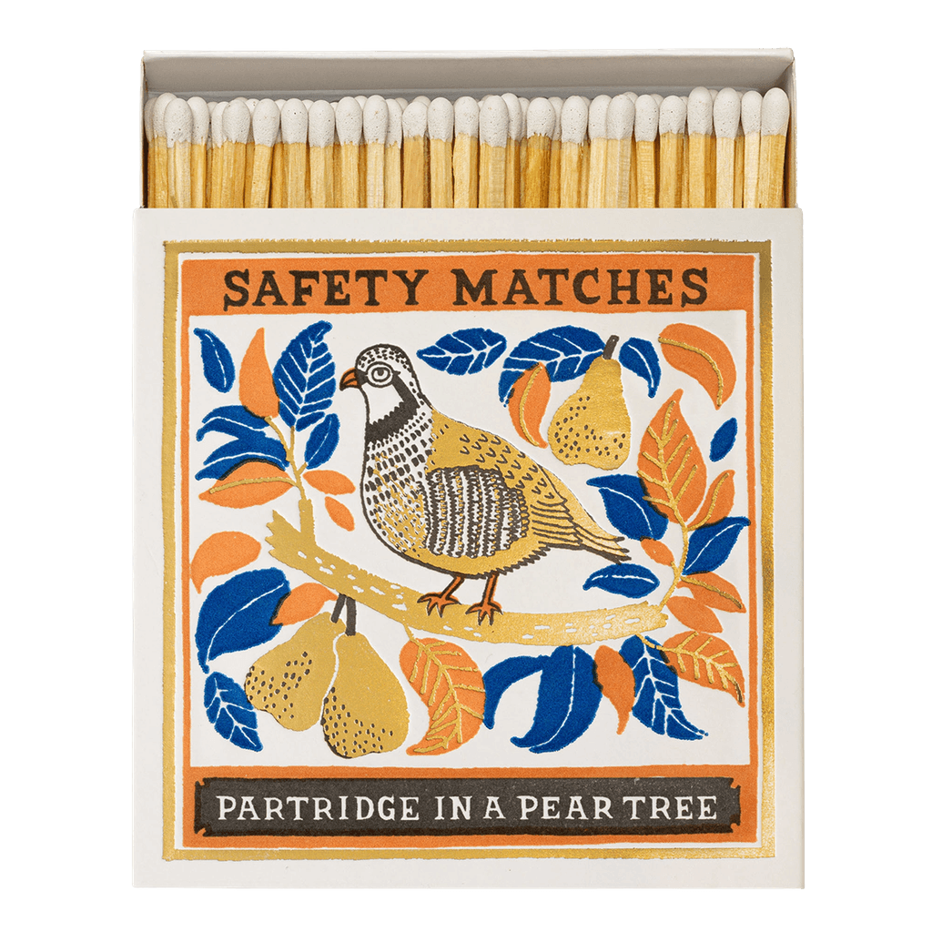 Partridge in a Pear Tree Luxury Archivist Matches - The Mewstone Candle Co