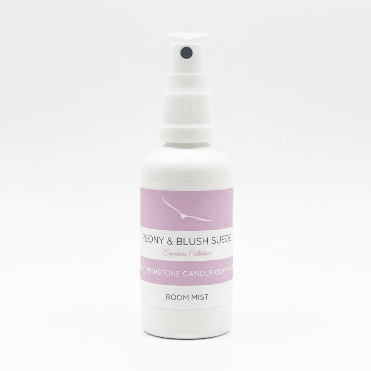 Peony and Blush Suede Room Mist - The Mewstone Candle Co
