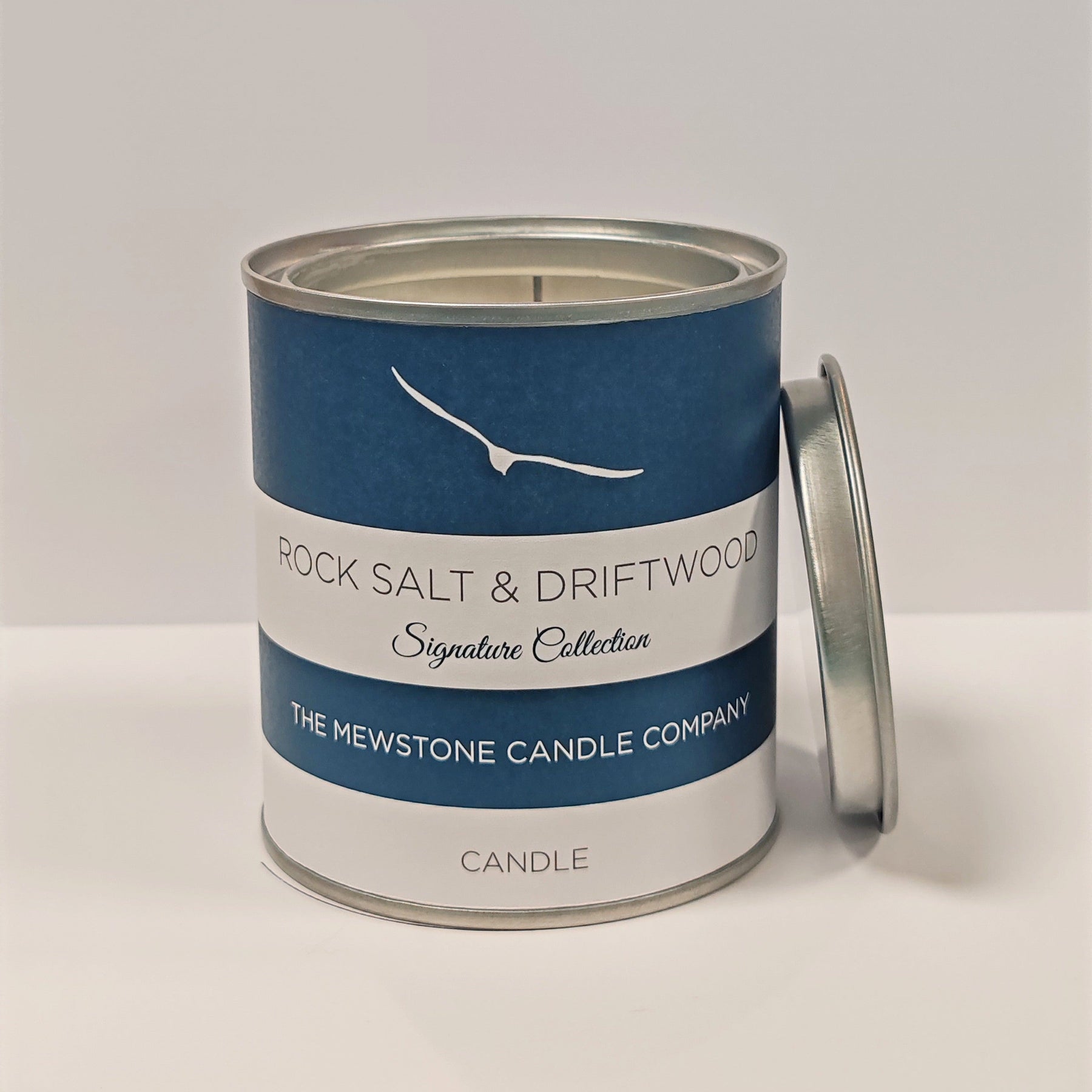 Rock Salt & Driftwood Signature Candle - The Mewstone Candle Co