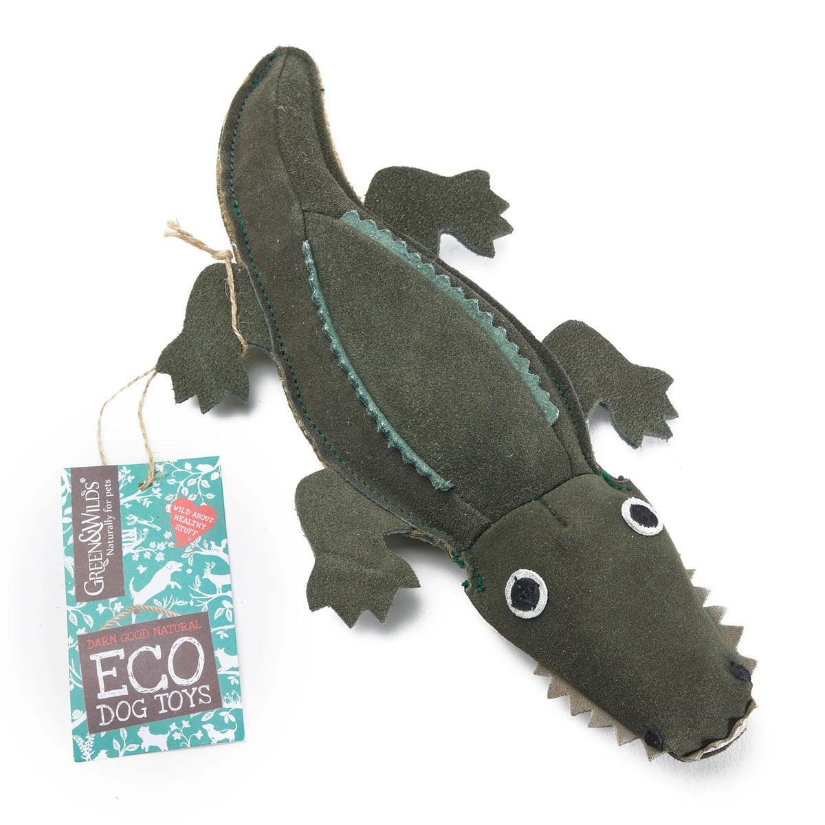 Colin the Crocodile Eco Dog Toy - The Mewstone Candle Co