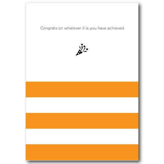 Congrats on whatever it is you have achieved greetings card - The Mewstone Candle Co