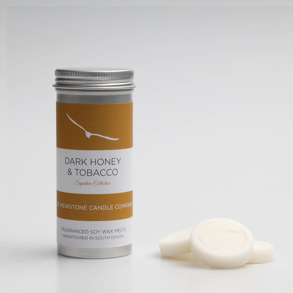 Dark Honey and Tobacco Wax Melt Tube - The Mewstone Candle Co