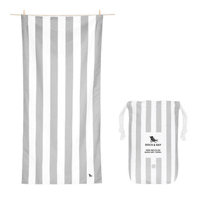 Dock and Bay Quick Dry Towel - Goa Grey - The Mewstone Candle Co