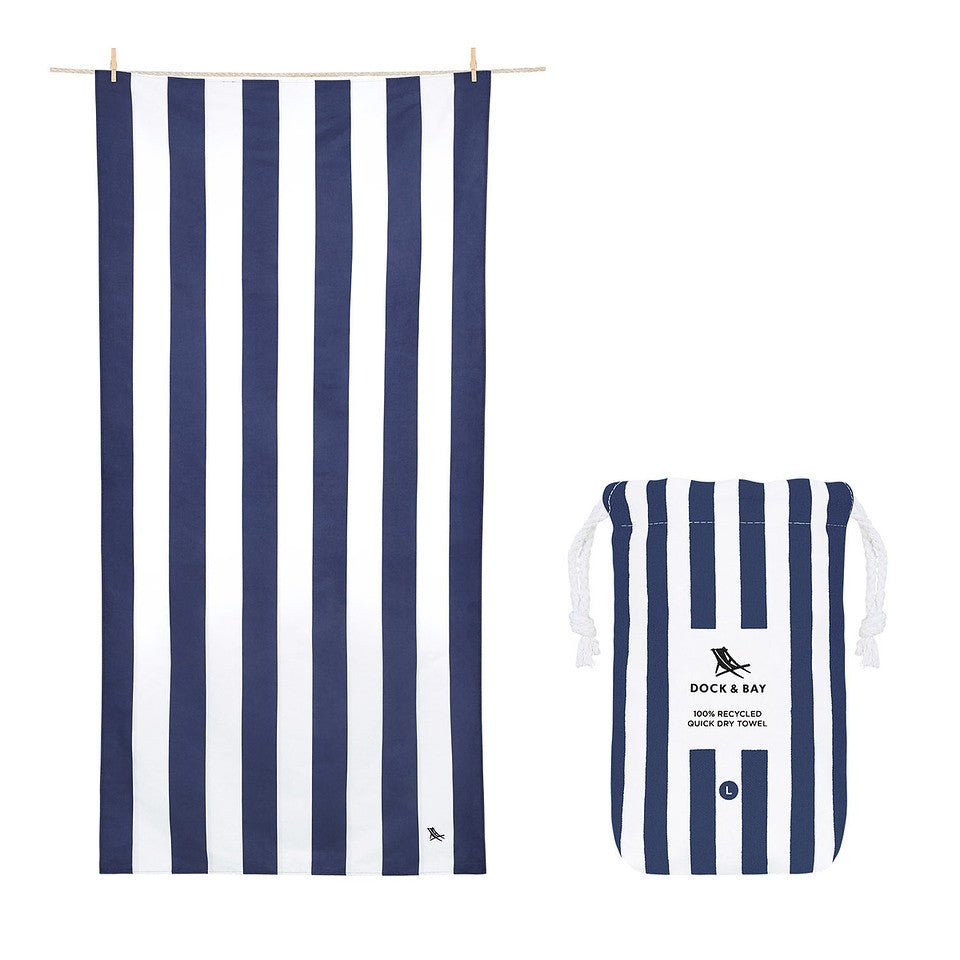Dock and Bay Quick Dry Towel - Whitsunday Blue - The Mewstone Candle Co