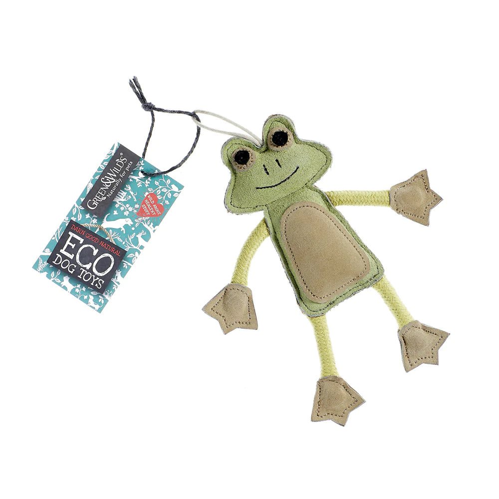 Francois Le Frog Eco Dog Toy - The Mewstone Candle Co