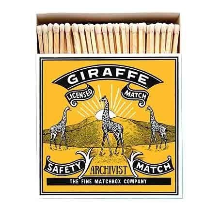 Giraffe Luxury Archivist Matches - The Mewstone Candle Co