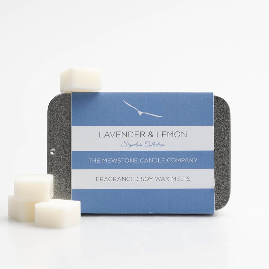 Lavender & Lemon Wax Melt Slider Tin - The Mewstone Candle Co