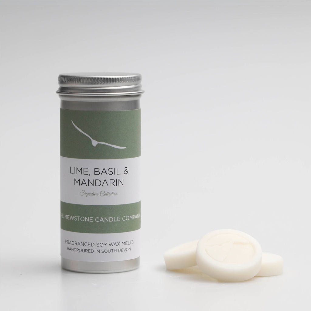 Lime, Basil and Mandarin Wax Melt Tube - The Mewstone Candle Co