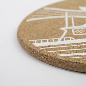 Love Liga Ebb and Flow Cork Coasters and Tablemats - The Mewstone Candle Co