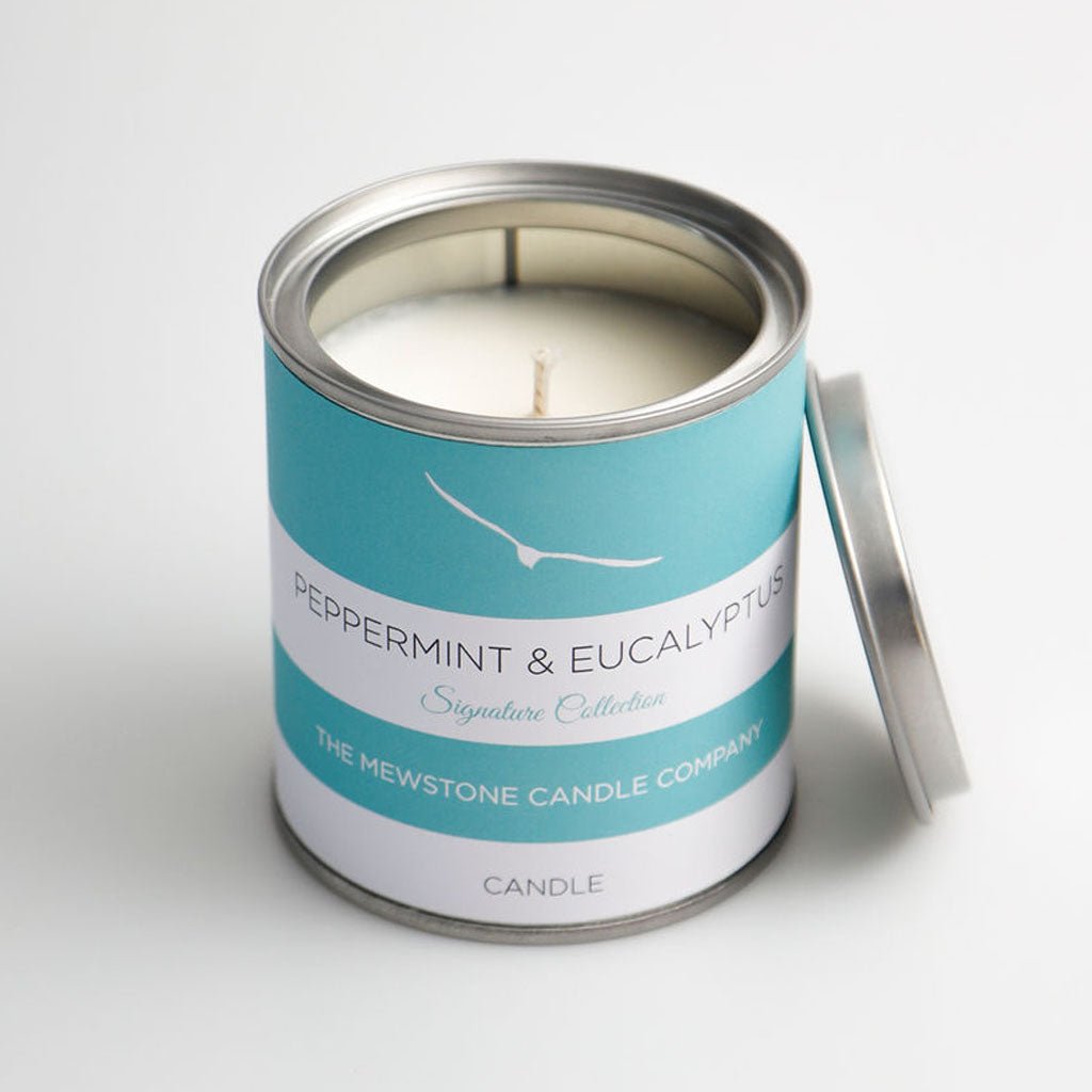 Peppermint and Eucalyptus Signature Candle - The Mewstone Candle Co