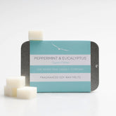 Peppermint and Eucalyptus Wax Melt Slider Tin - The Mewstone Candle Co