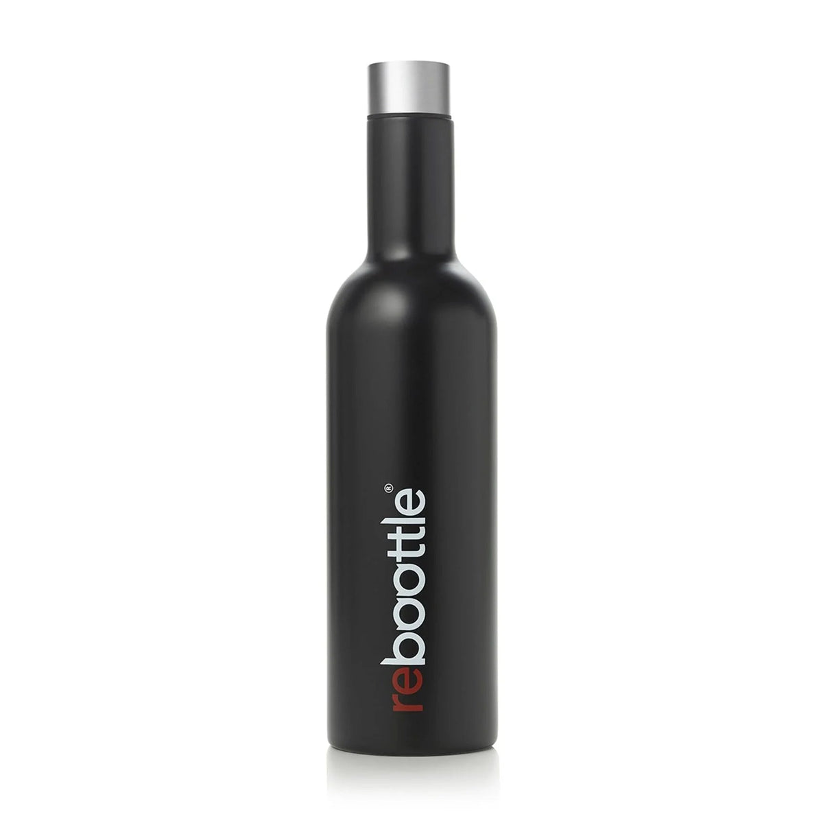 Rebootle Insulated Wine Bottle Flask - Black - The Mewstone Candle Co