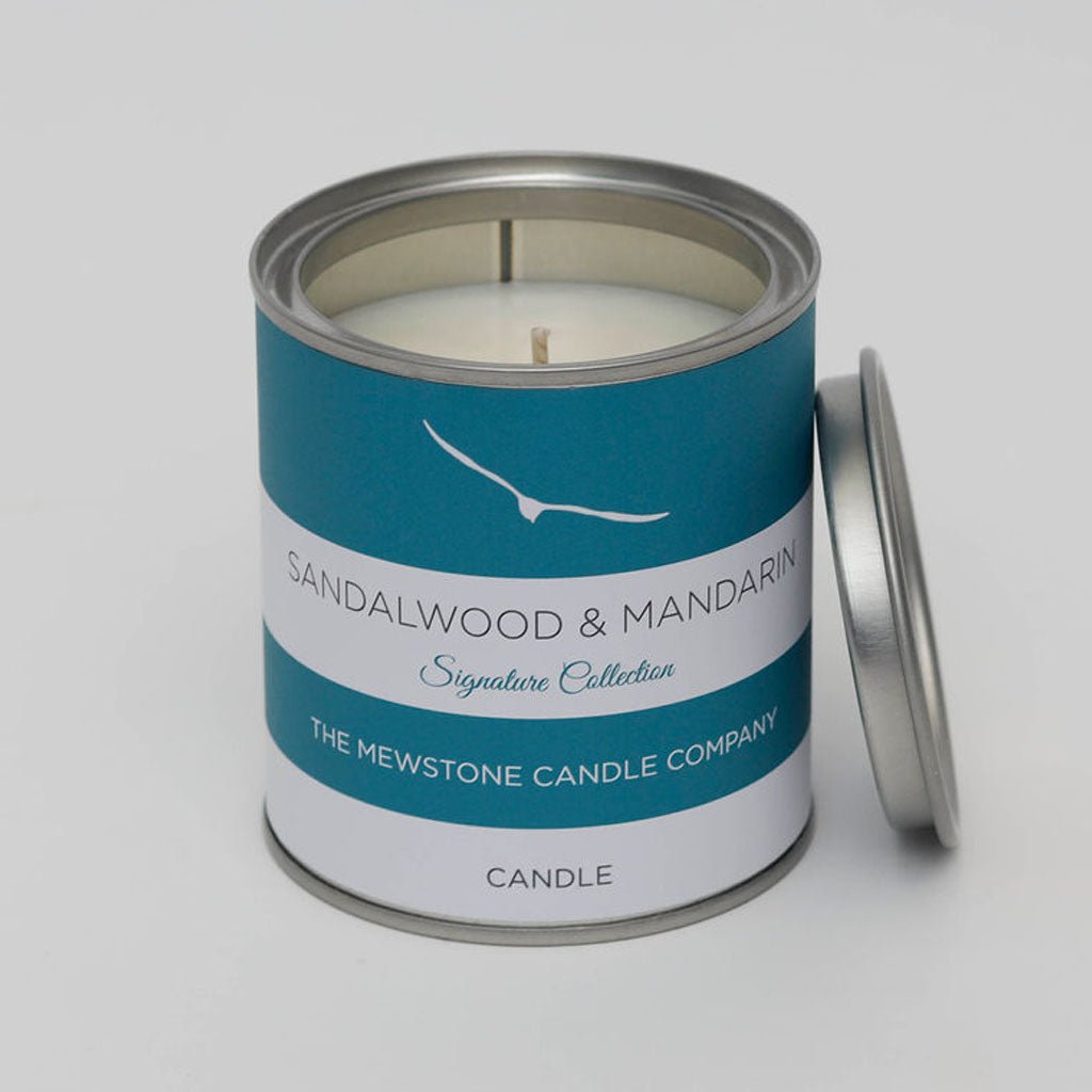 Sandalwood & Mandarin Signature Candle - The Mewstone Candle Co