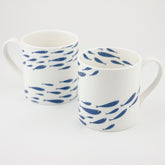 Shoal of Fish Bone China Mug - The Mewstone Candle Co