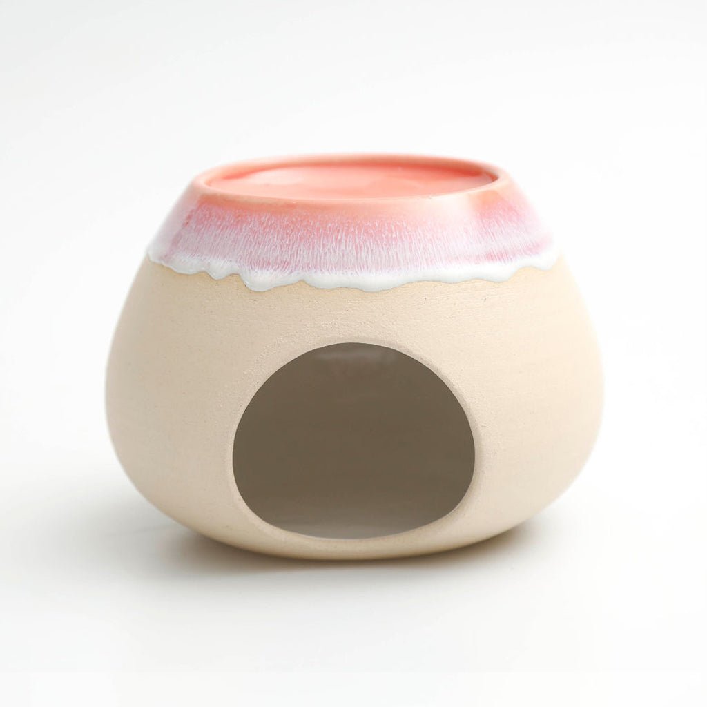 Sunset Red Artisan Wax Melt Burner - The Mewstone Candle Co