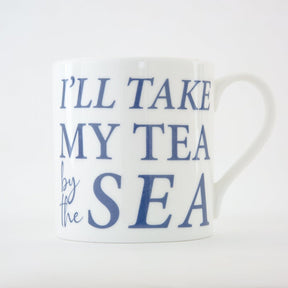 Tea by the Sea Bone China Mug - The Mewstone Candle Co